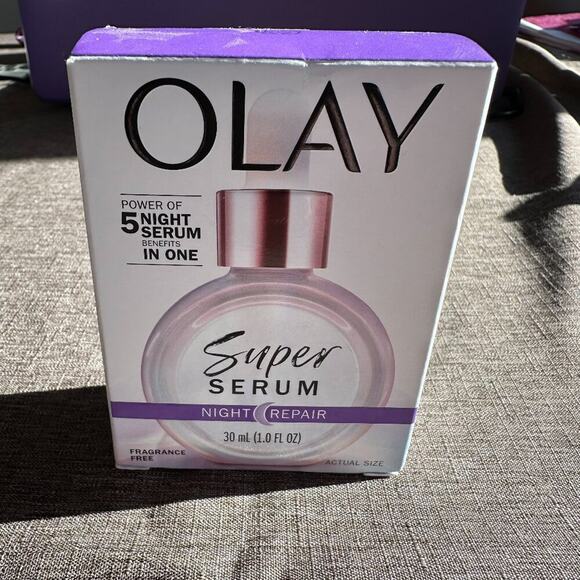 OLAY Super Serum Night Repair 5-in-1 Face Serum 30 ml/1 fl oz *** NEW IN BOX *** - Picture 2 of 6